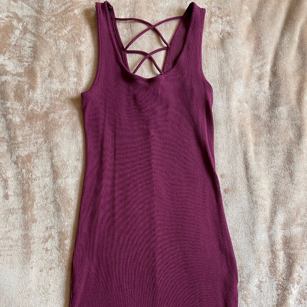 Ambiance Burgundy Tank Bodycon Dress